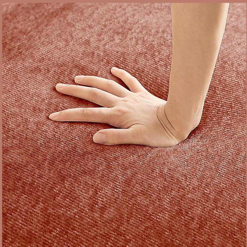 Velvet Sofa, Red