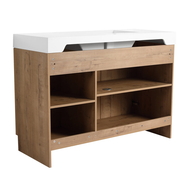 Meuble-lavabo simple 48 po avec plateau en résine