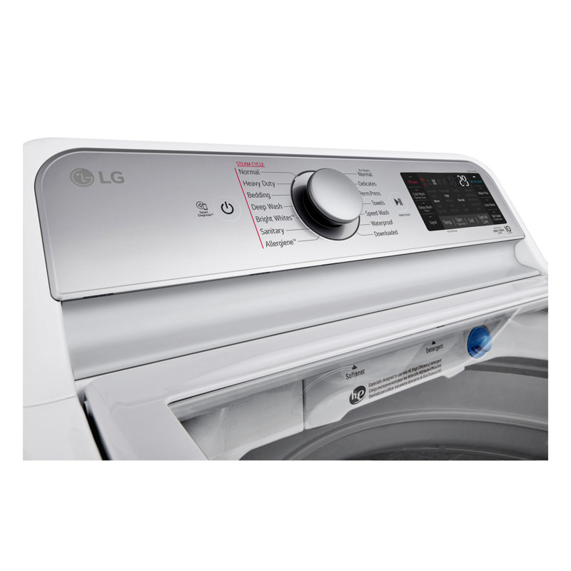 LG 5.5 cu. ft. Mega Capacity Smart Wi-Fi Enabled Top Load Washer with Turbowash3D Technology and Allergiene Cycle