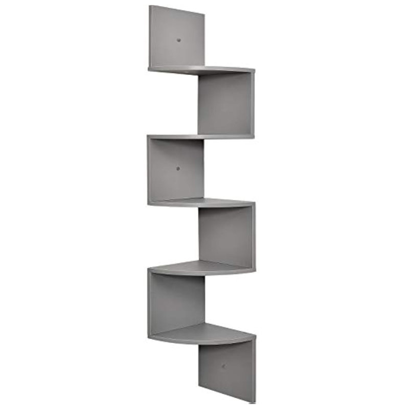 Corner Shelf, 5 Tier Floating Shelves For Wall, Easy-to-assemble Wall Mount Corner Shelves For Bedrooms And Living Rooms
