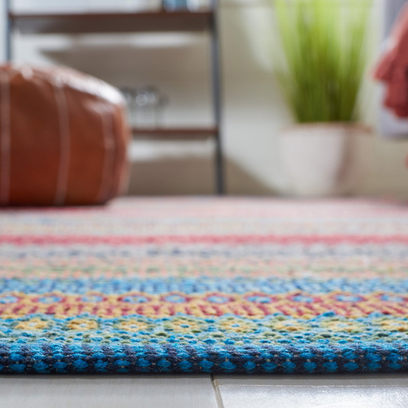 Indyana Flat Weave Cotton Geometric Rug, Rectangle 6' x 9'