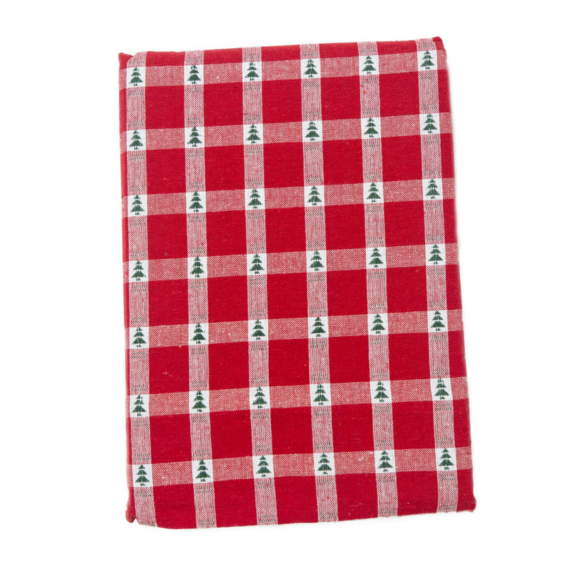 Little Trees 100% Cotton Tablecloth  70" Round, 70" x 52"