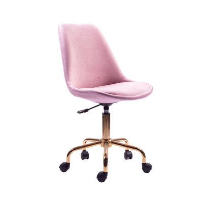 Blue Elephant Velvet Task Chair
