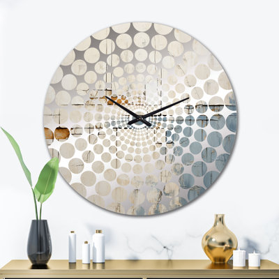 Shamas - Horloge murale à collage abstrait