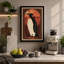 Geometric Penguin Art Deco 1 Piece Wrapped Canvas Wall Art-236721704-236721709