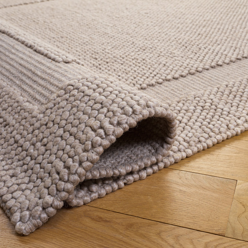 Laine tissée à la main Natura Coton Tapis d'intérieur recyclé P.E.T, Rectangle 9 pi x 12 pi