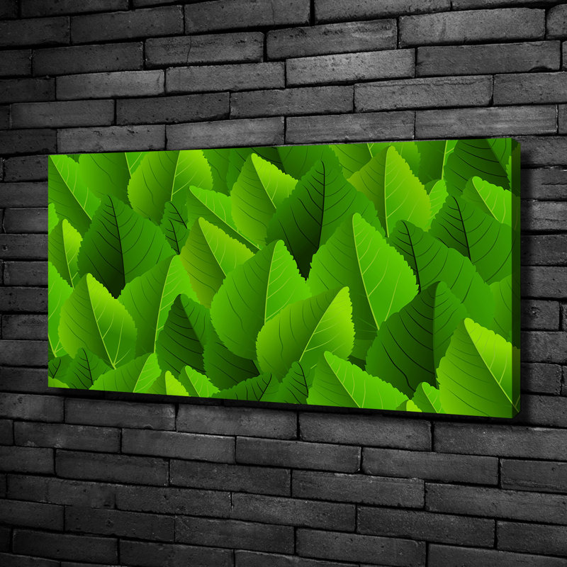 Green Leaves - Wrapped Canvas Print