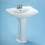 Clayton Ceramic 27" Pedestal Bathroom Sink with Overflow