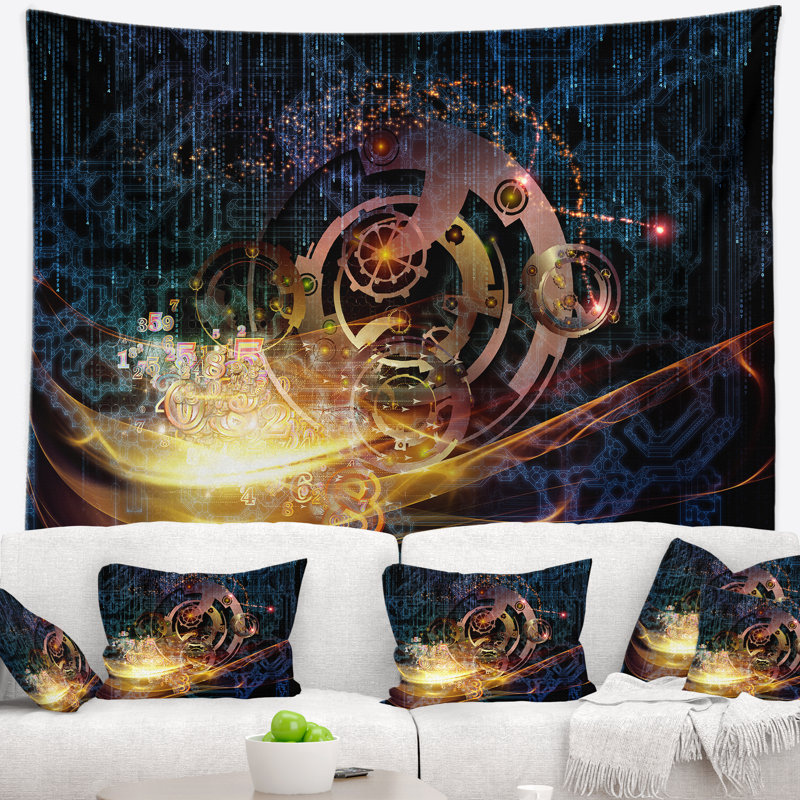 Tapisserie Corwin Lights of Gears, H 32 po x l 39 po