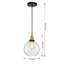 Hershman 7.9" Single Sphere Pendant