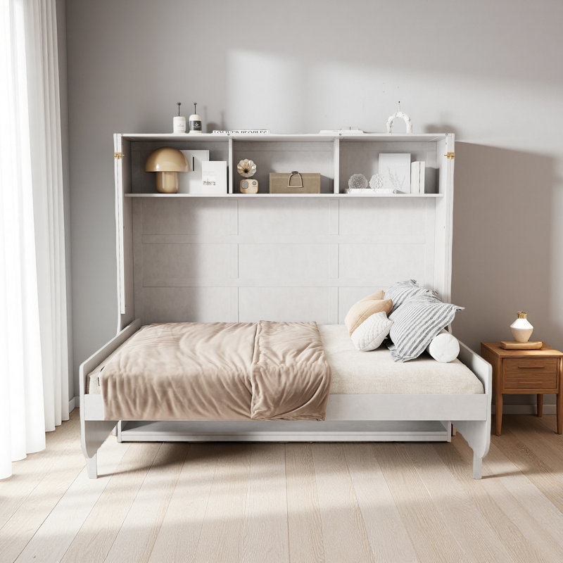 Lit escamotable double avec bureau
