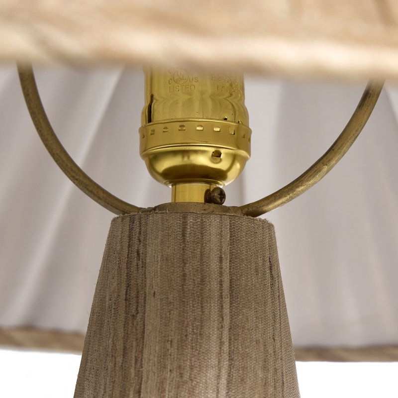 Cordelia Table Lamp-Natural Silk