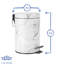 Free Standing Toilet Roll & Brush Holder