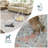 Area rug.Pet Friendly Beige / Brown Machine Washable Performance Area Rug with Non-slip Backing-122427517