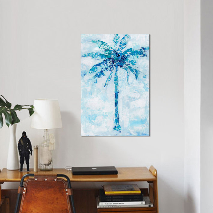 «Cool Palm II», reproduction sur toile, H 18 po x l 12 po x P 1,5 po, Toile tendue, Pas de tapis