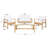 Painuly 4 - Person Patio Conversation Set with Cushions-1104671638