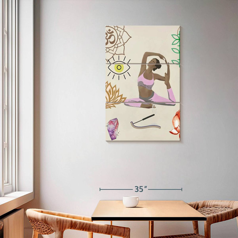 Senne Yoga Pose IV, H 57 po x l 36 po