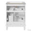 Meuble-lavabo 24 po avec lavabo en céramique, 2 tiroirs et tablette réglable-116657528-116657529