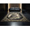 Tapis oriental classique lavable à la machine en brun - reliure noire