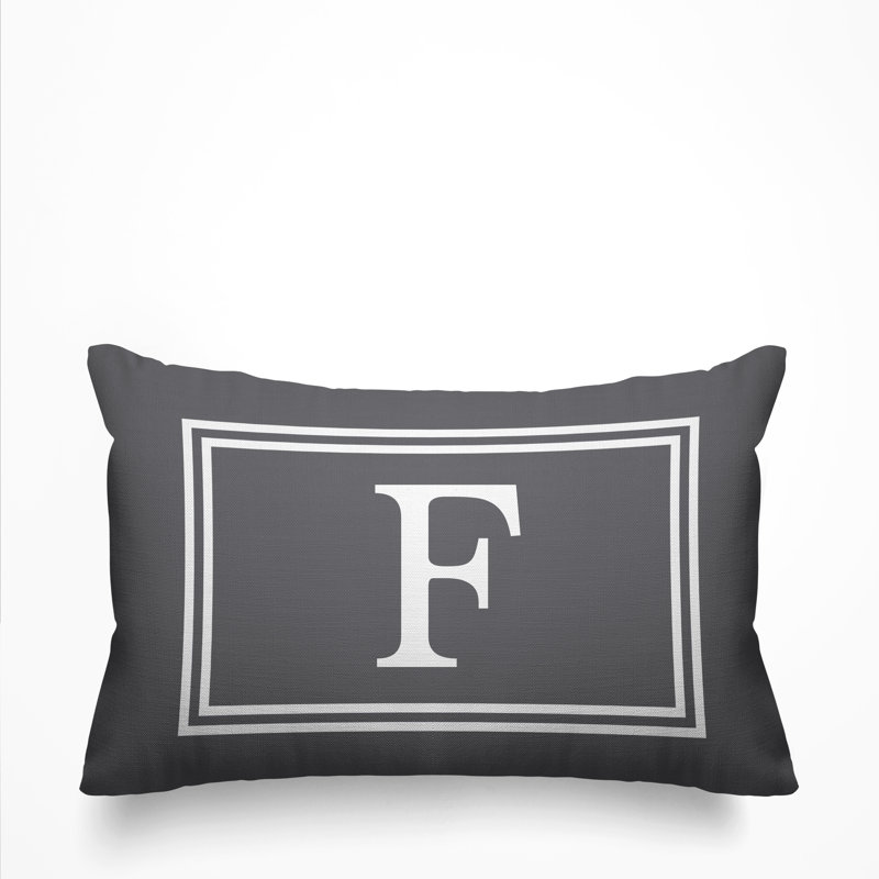 Coussin intérieur / extérieur imprimé monogramme