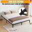 Structure de lit plateforme en métal simple 14 po, conception silencieuse et silencieuse, support en acier robuste, rangement sous le lit, assemblage facile-422489542