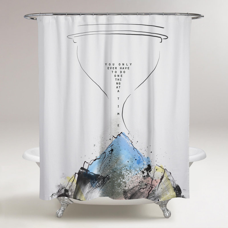 Rideau de douche simple mountain Alfaro