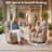  3 Piece Patio Furniture Set, Yellow Wicker Outdoor Conversation Set with 2 Swivel Rocker Chairs and Side Table, High Back Seating, Beige Covers for Porch, Deck-1735846134-1689719270
