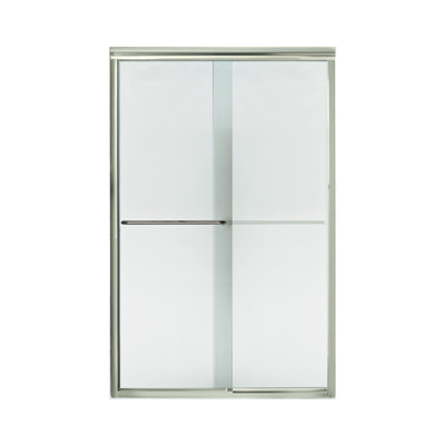 Finesse 47.63'' W x 70.06'' H Bypass Frameless Shower Door with Clear Glass