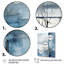 «White and Blue Winter Forest Collage IV - Winter Landscape», art mural-892246548-892246549
