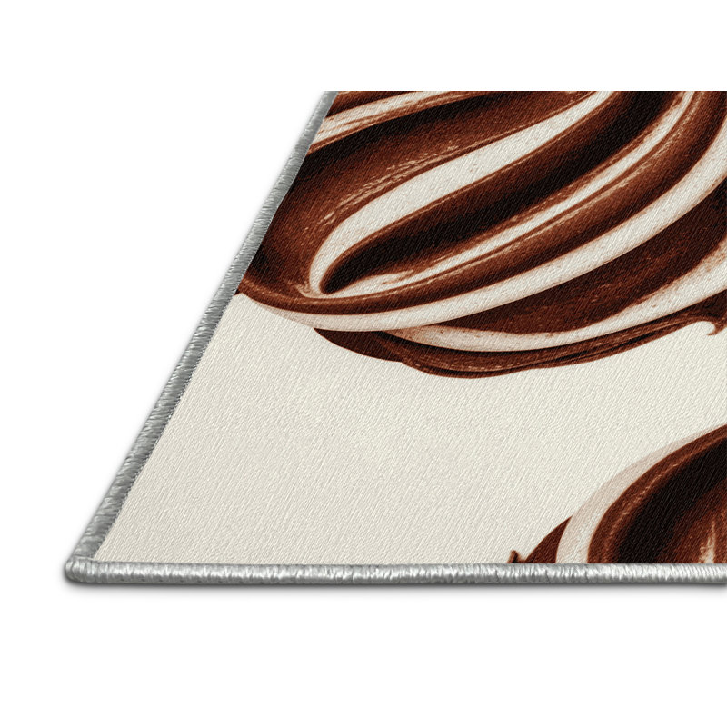 Washable Mousse Desserts Area Rug, Rectangle 3' x 5'