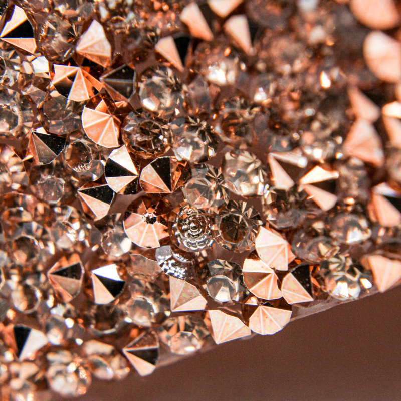 Napperon Sparkles Home Décoration de table 18 x 13 pouces antidérapante, Cuivre