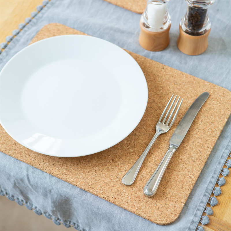 Cork No Pattern Rectangle Placemat