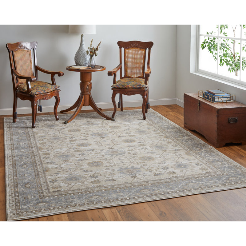 Neoma Viscose Indoor Rug, Rectangle 3'9" x 5'9"