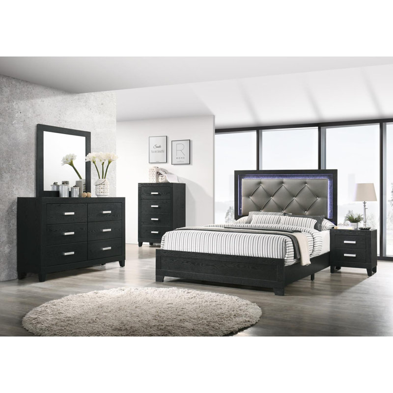 Miroir noir, 39.5" H x 39.5" W, Carrée