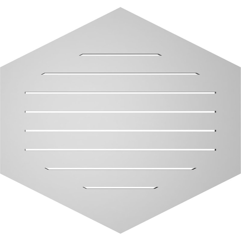 Pente verticale verticale en uréthane 6 pi, 32" H x 34" W x 1" D