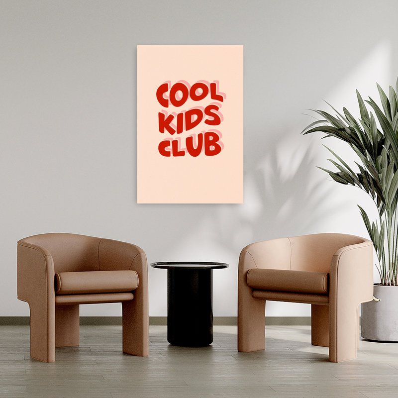 Cool Kids Club Bold Modern Playful Architecture Wall Art Print by Dominique Vari - Wrapped Canvas Print