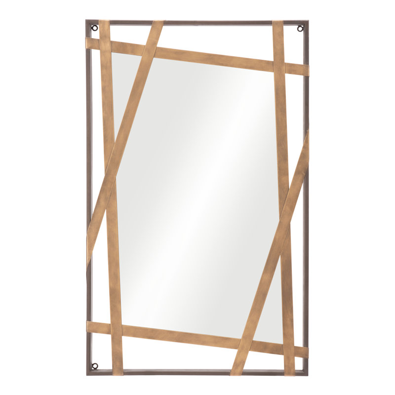 Mirror Antique Gold & Black