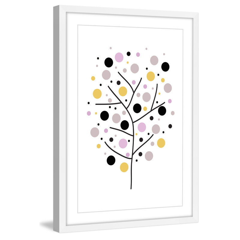 «Sp Spot Tree» par Katarina Snygg, reproduction encadrée, H 18 po x l 12 po x P 1,5 po