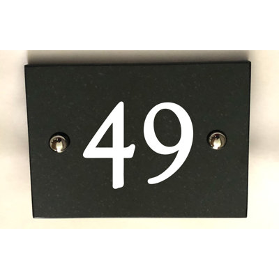 Brumby 10cm H Reflective Stone House Number