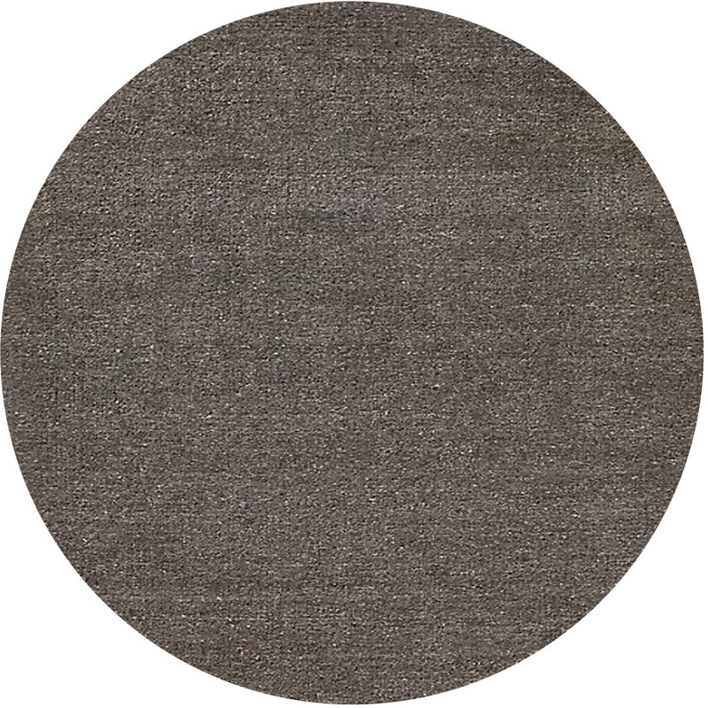 Tapis gris foncé, Rond 4 pi