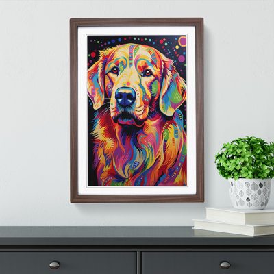 Golden Retriever Op - Framed Print