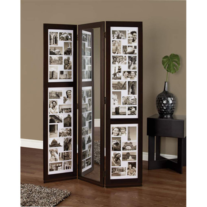 Glarus 42.12'' W x 65'' H 3 - Panel Folding Room Divider