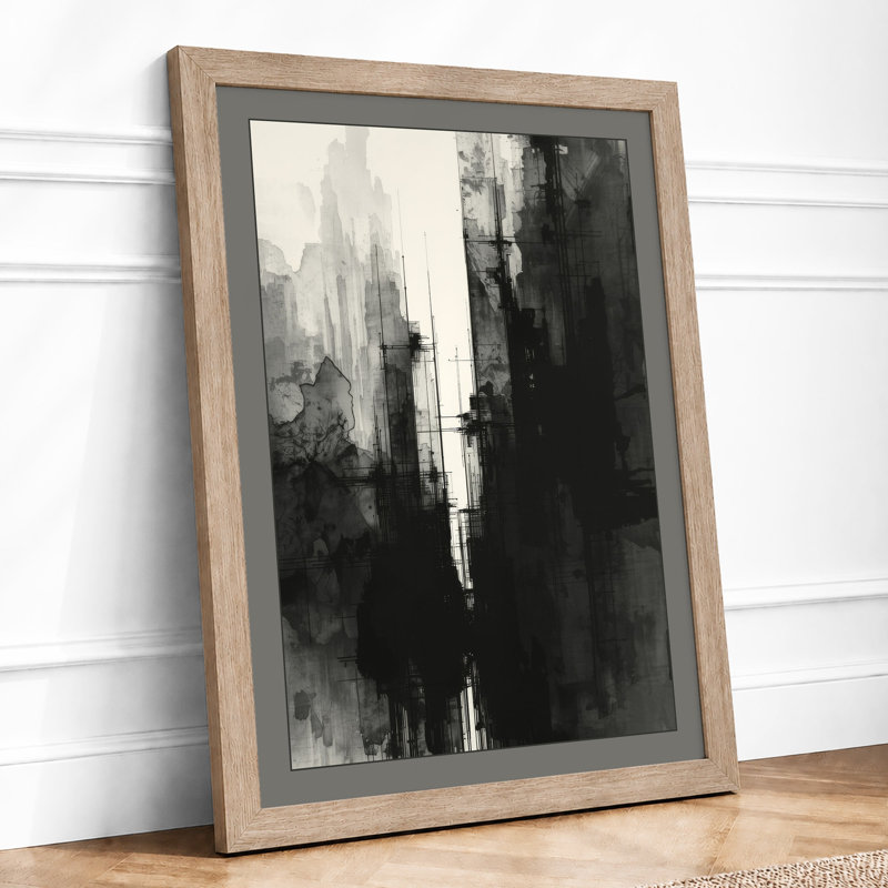 Urban Alleyway Industrial - Framed Print, A1 - 84.1 x 59.4 cm, Oak