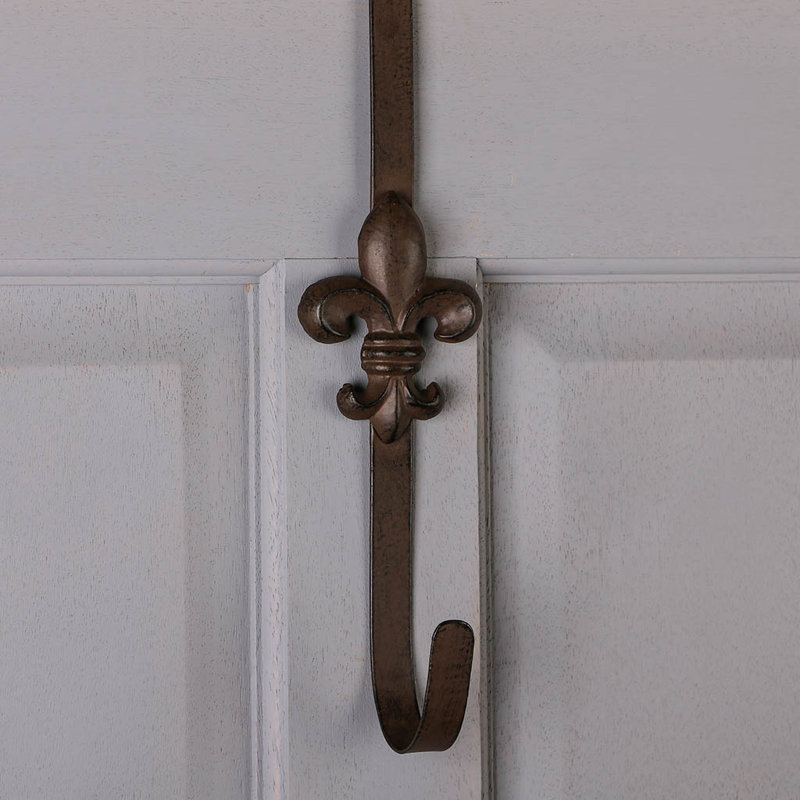 Metal 12cm Wreath Hanger, Brown