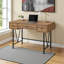 Bureau d'ordinateur 2 tiroirs Valencia avec pieds en métal noir H 30,35 po x l 47,03 po x P 23,55 po Valencia