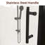 Porte de douche pivotante sans cadre 34 "- l 35 3/8" x H 72 "avec verre trempé transparent 1/4" (6mm)-107925079