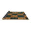 Tapis turquoise / brun clair Patchwork-1220617407