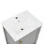 Meuble-lavabo de 20 po avec lavabo, armoire de salle de bain avec porte à fermeture douce, support de rangement et tablette ouverte-734441977