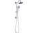 6 Inch Rain Shower Head And Handheld - Low Water Compatible Wall Mounted Dual With Practical Function