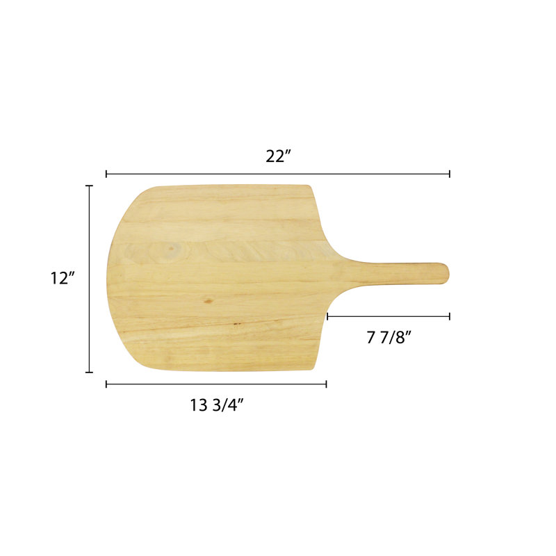 Élévateur à pizza en bois thunder group inc., H 0,5 po x l 12 po x P 22 po